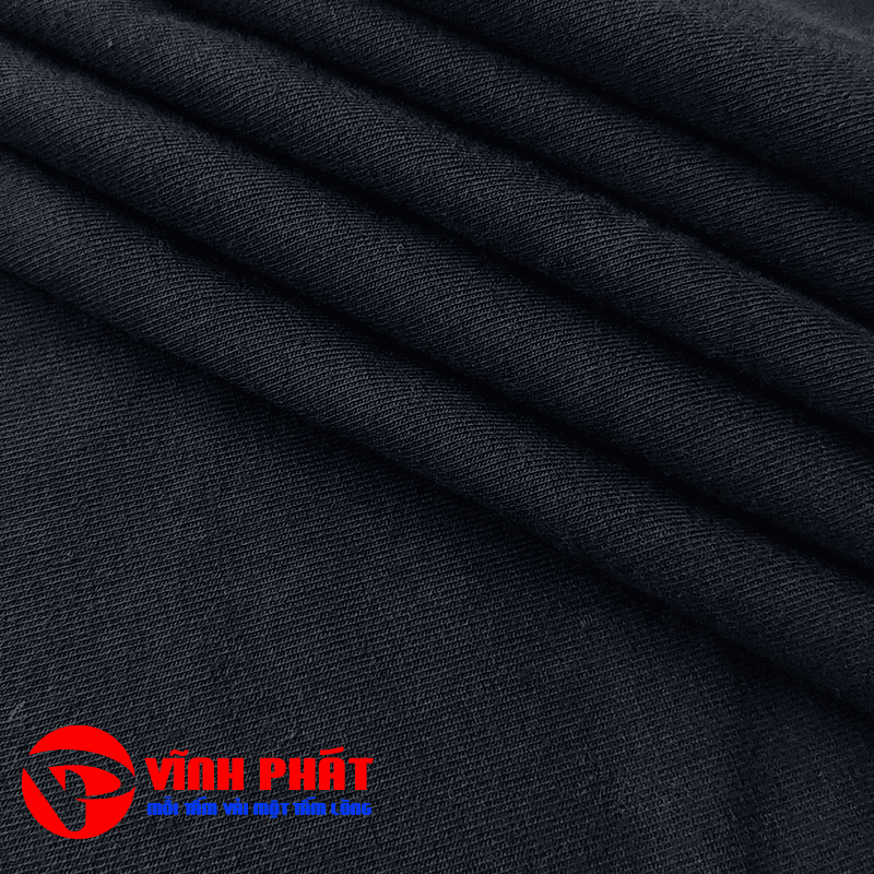 Vải thun cotton 2c - Đen — ảnh thu nhỏ 3