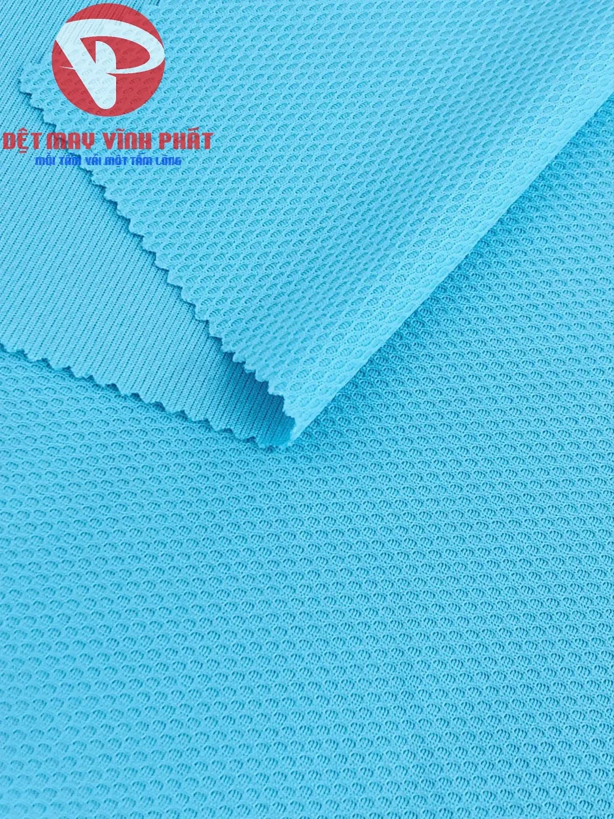 Vải mè thể thao màu xanh