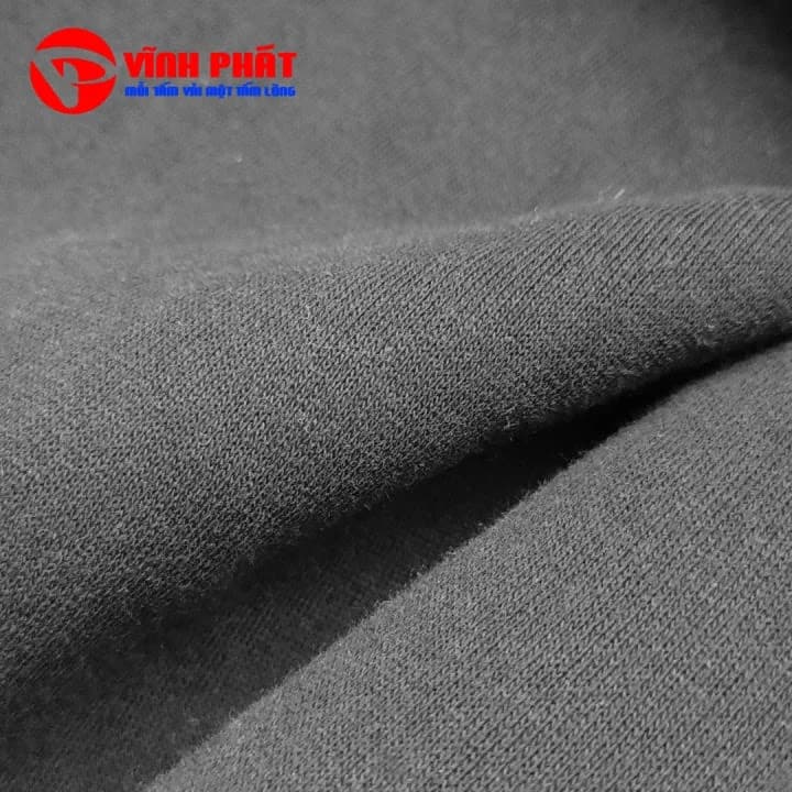 Vải nỉ 3c cào bông - đen — ảnh thu nhỏ 4
