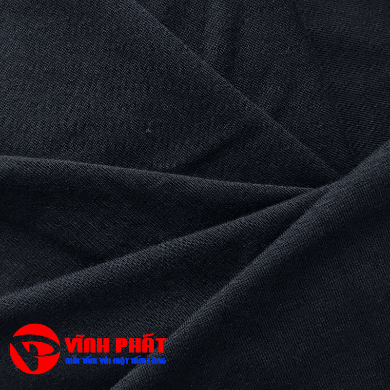Vải thun cotton 2c - Đen — ảnh thu nhỏ 2